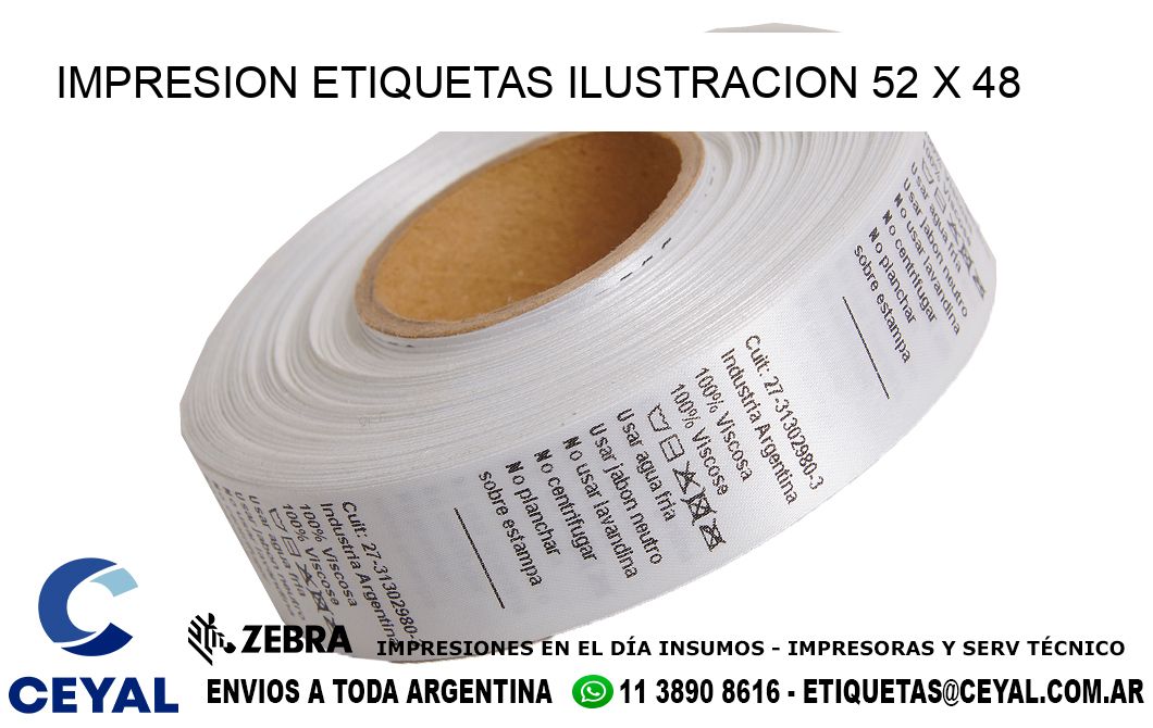 IMPRESION ETIQUETAS ILUSTRACION 52 x 48