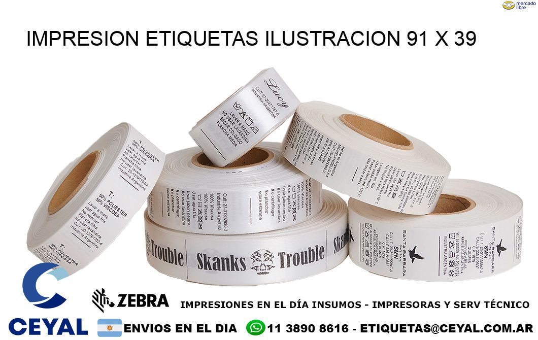 IMPRESION ETIQUETAS ILUSTRACION 91 x 39
