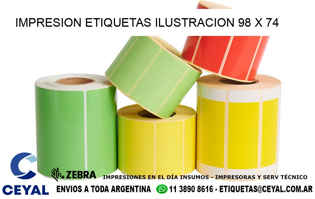 IMPRESION ETIQUETAS ILUSTRACION 98 x 74