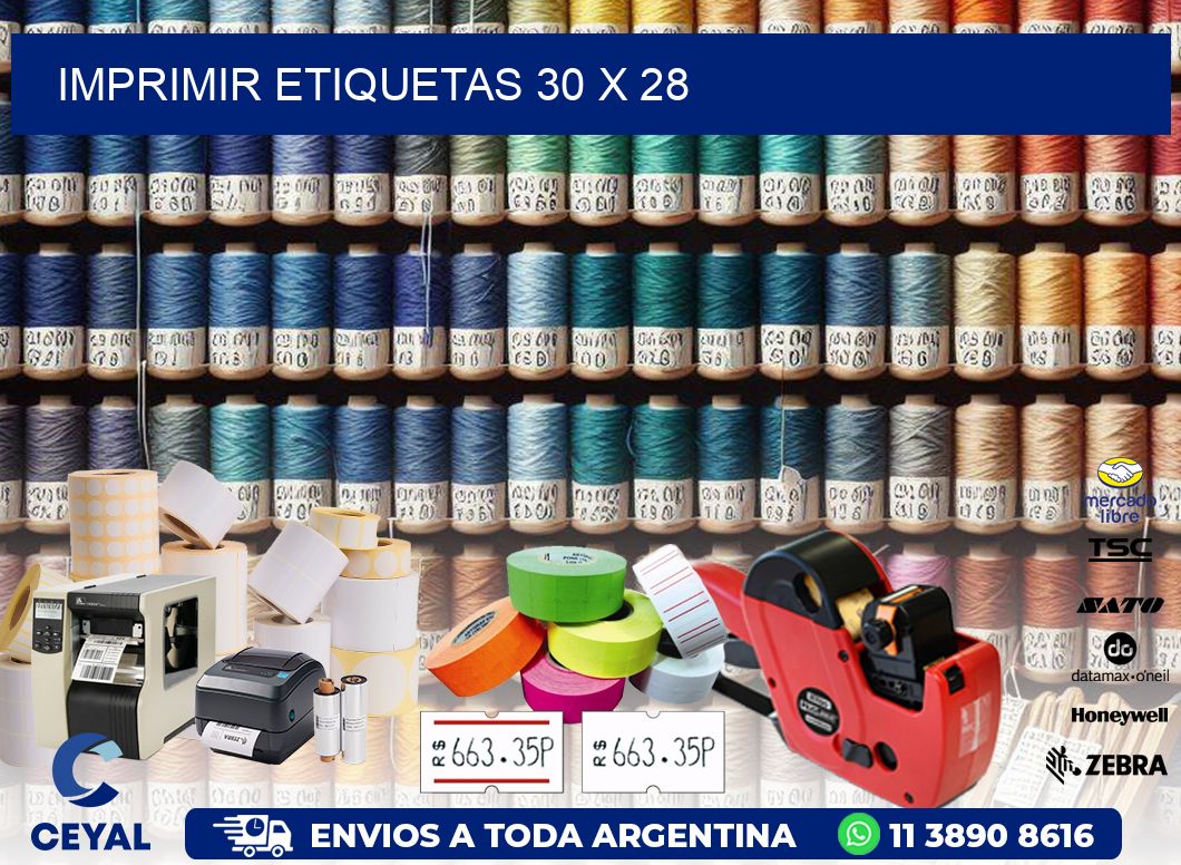 IMPRIMIR ETIQUETAS 30 x 28