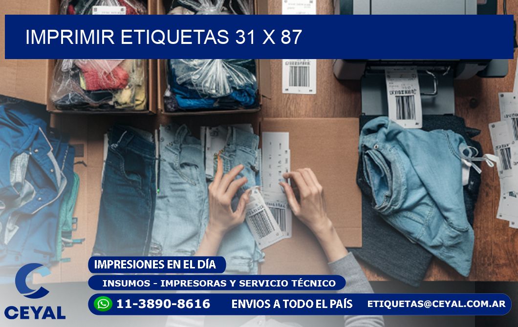 IMPRIMIR ETIQUETAS 31 x 87