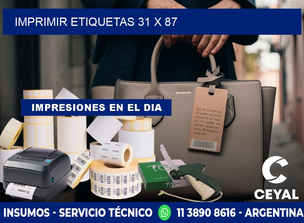 IMPRIMIR ETIQUETAS 31 x 87