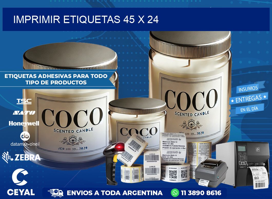 IMPRIMIR ETIQUETAS 45 x 24