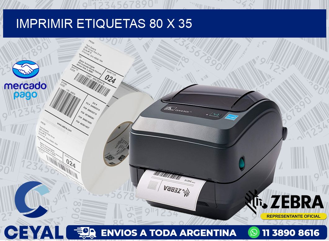 IMPRIMIR ETIQUETAS 80 x 35