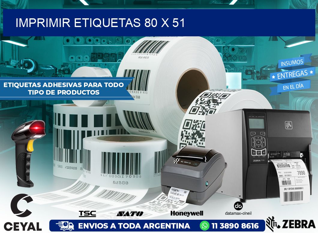 IMPRIMIR ETIQUETAS 80 x 51
