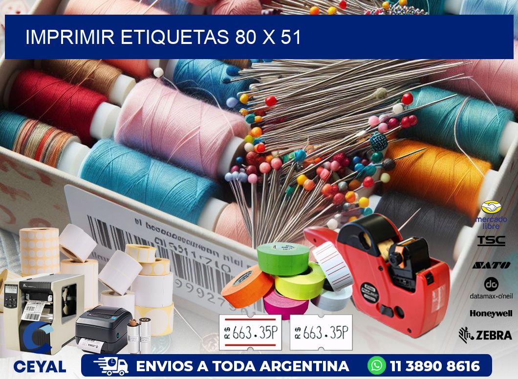 IMPRIMIR ETIQUETAS 80 x 51