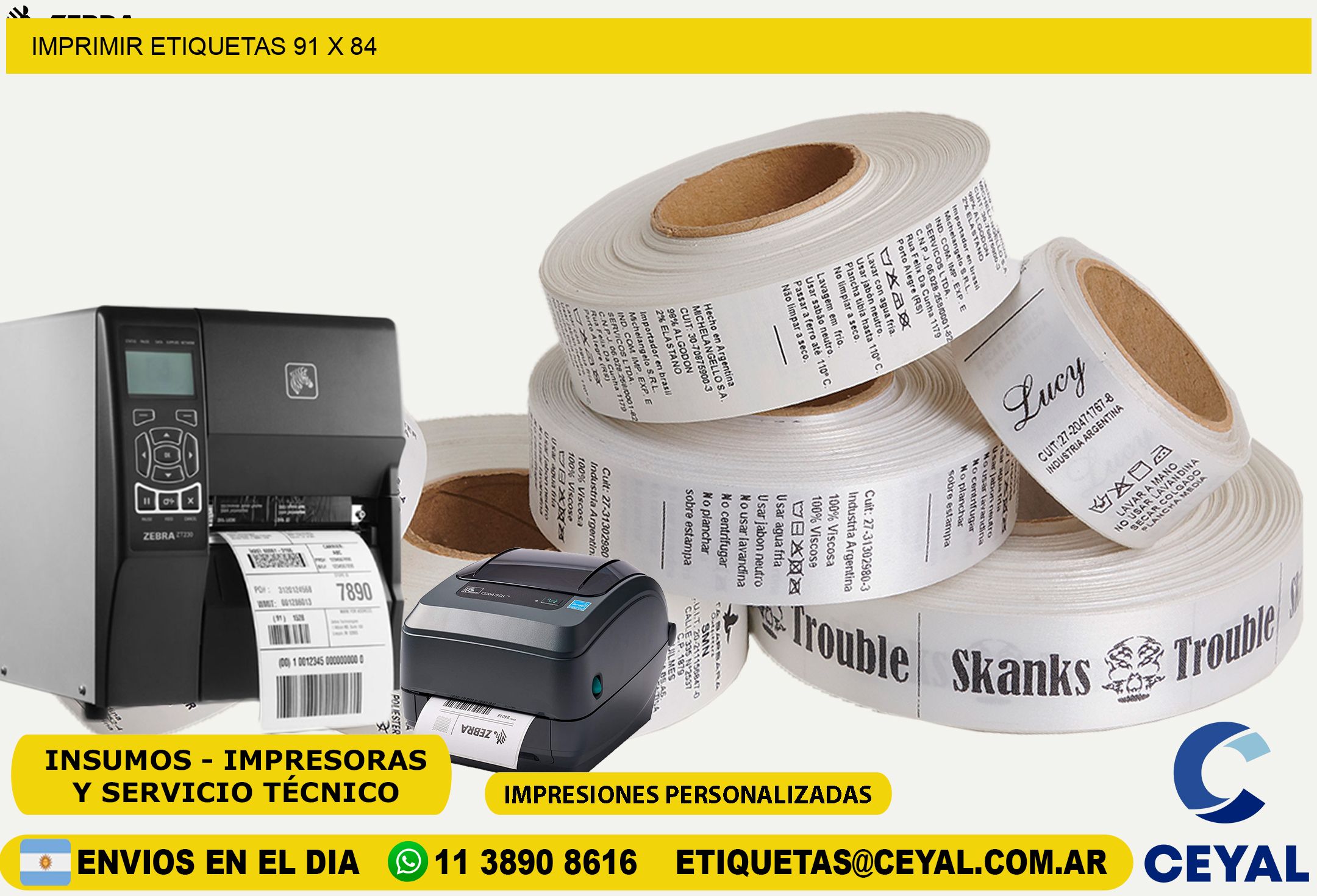 IMPRIMIR ETIQUETAS 91 x 84