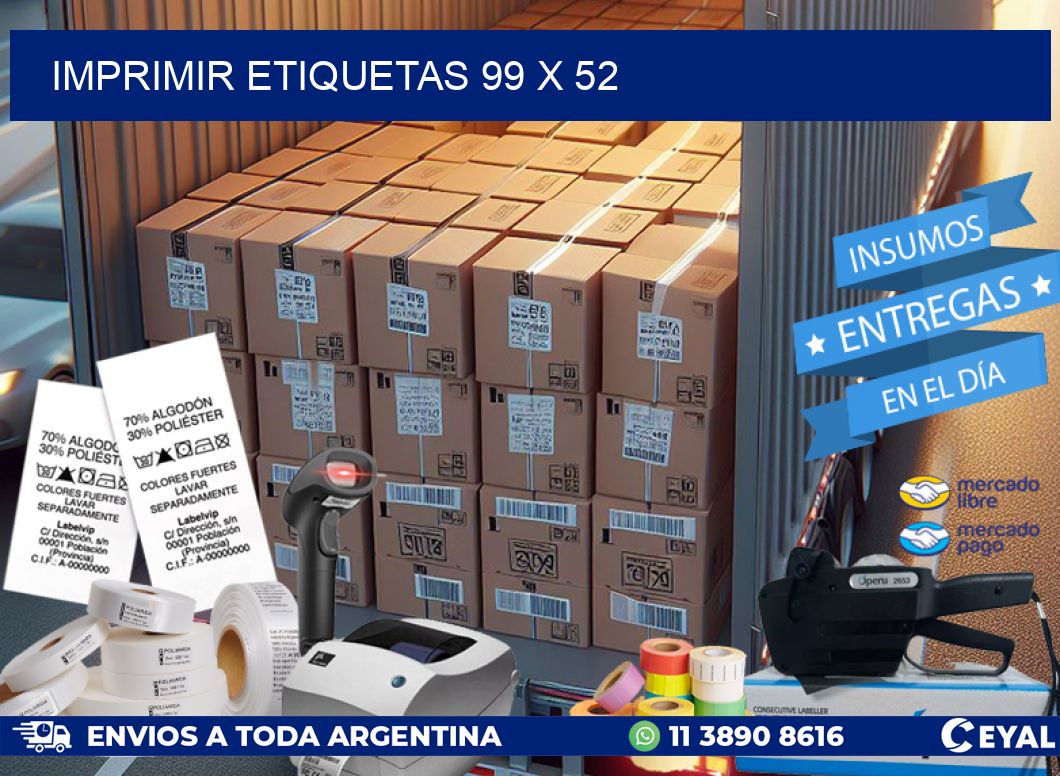 IMPRIMIR ETIQUETAS 99 x 52