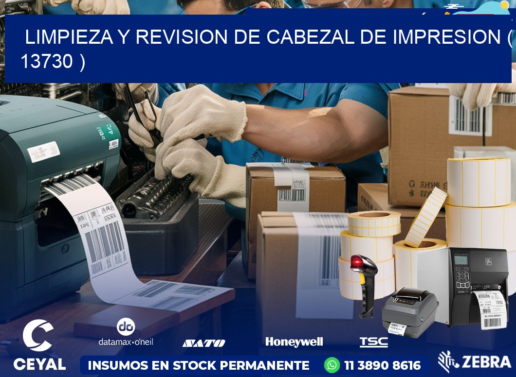 LIMPIEZA Y REVISION DE CABEZAL DE IMPRESION ( 13730 )