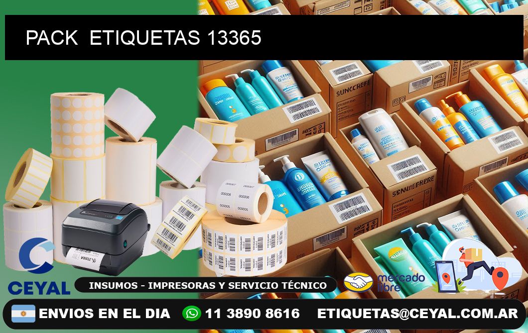 PACK  ETIQUETAS 13365