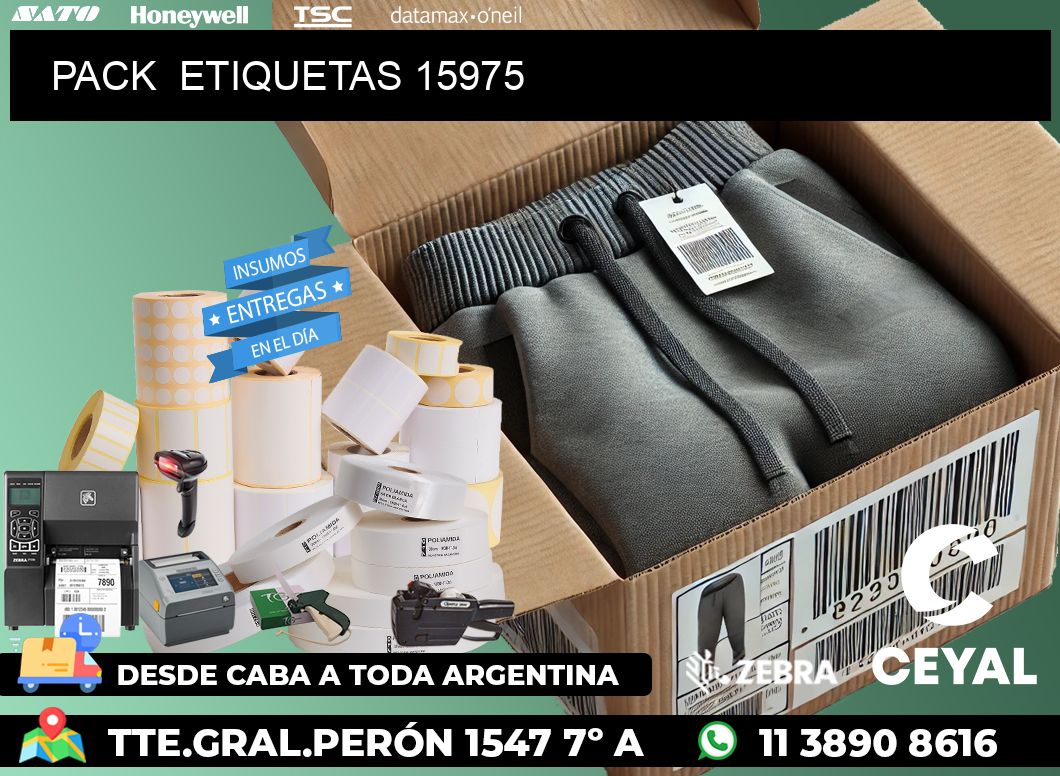 PACK  ETIQUETAS 15975