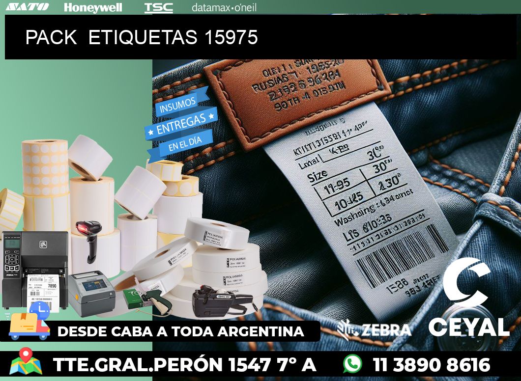 PACK  ETIQUETAS 15975