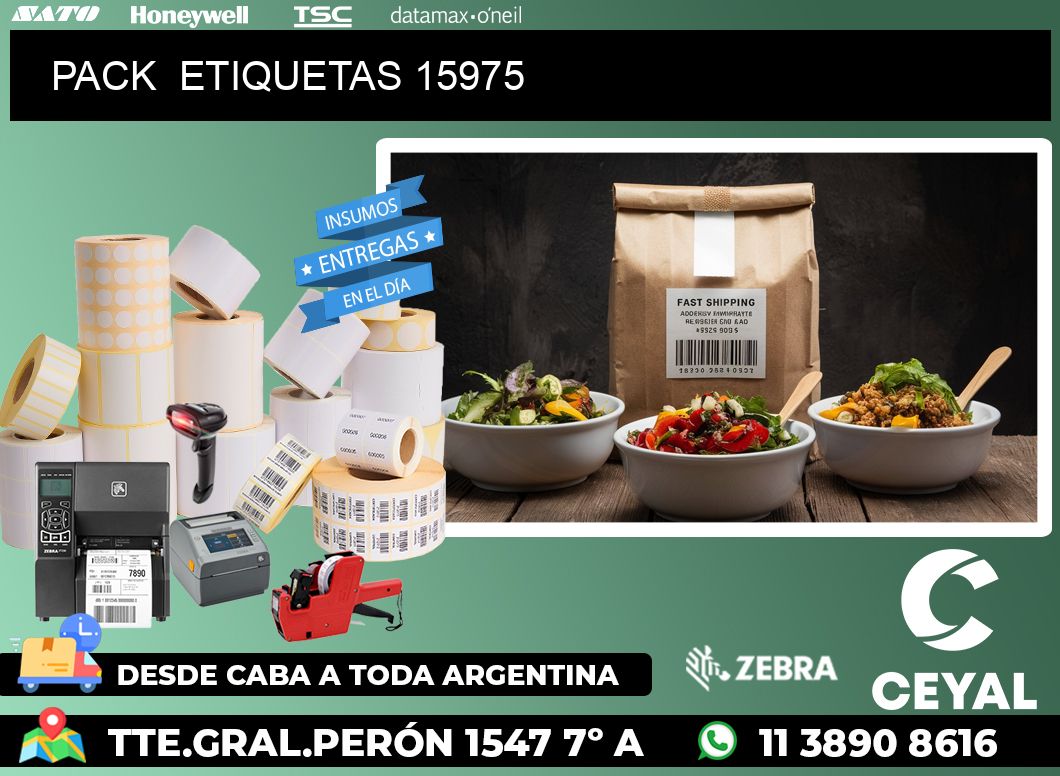 PACK  ETIQUETAS 15975