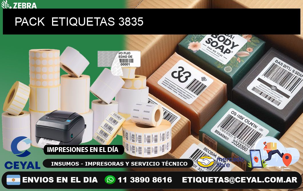 PACK ETIQUETAS 3835