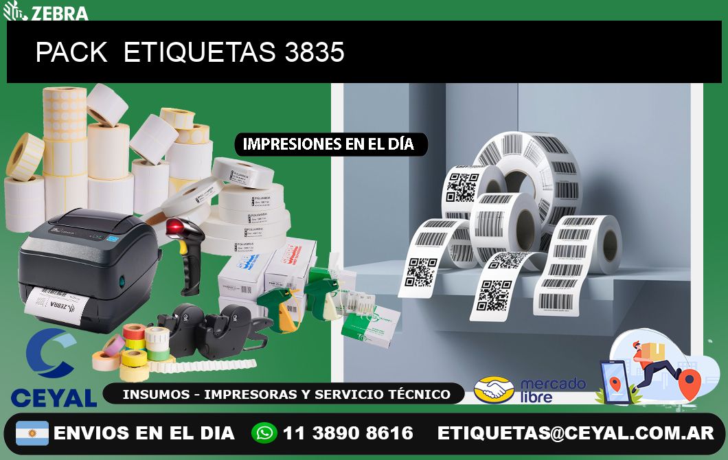 PACK ETIQUETAS 3835