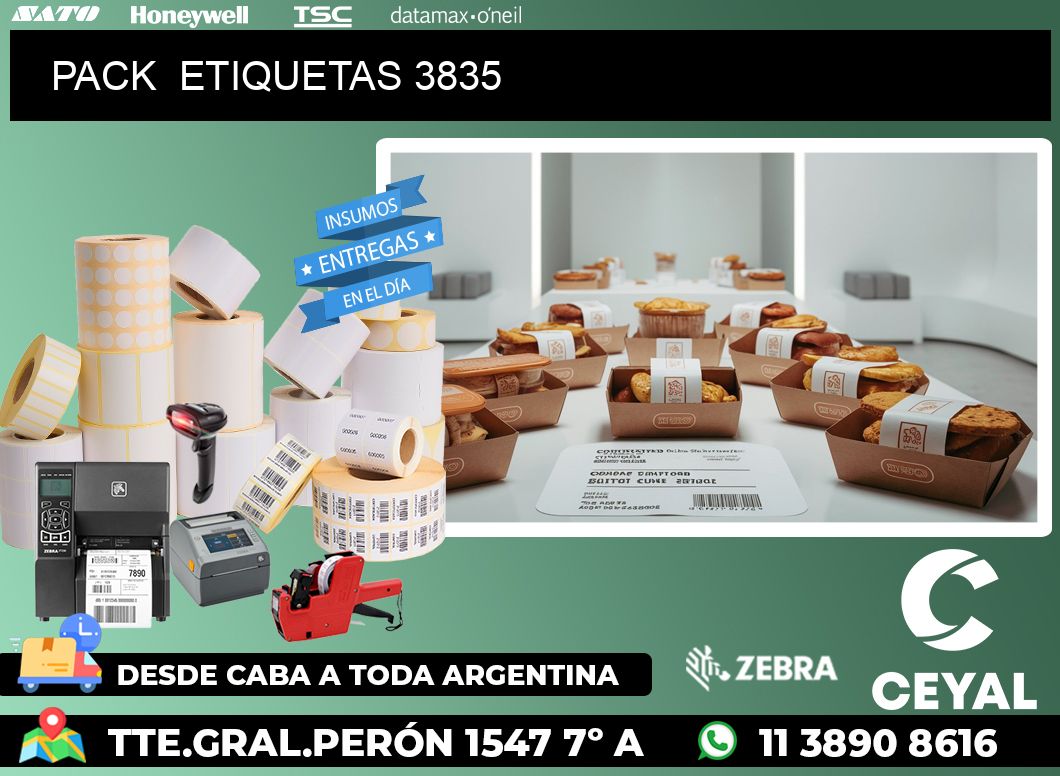 PACK ETIQUETAS 3835