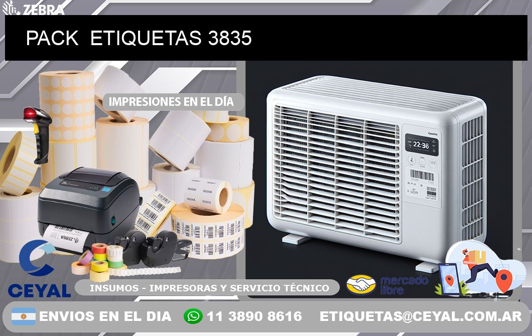 PACK ETIQUETAS 3835