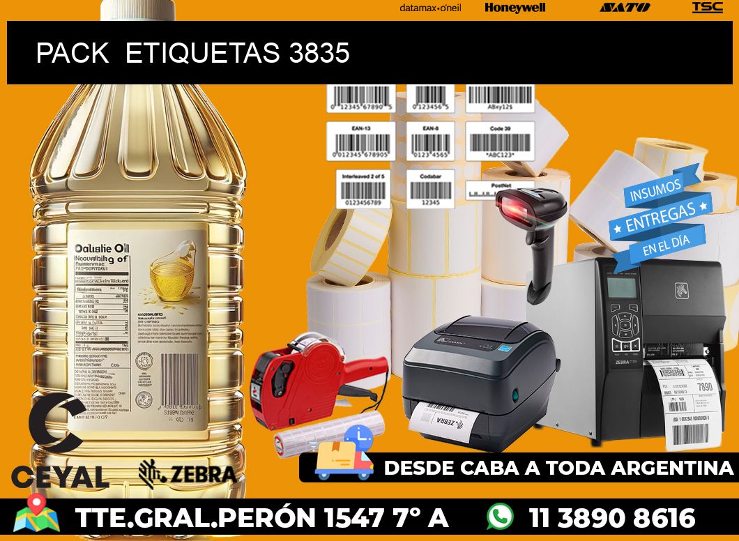 PACK ETIQUETAS 3835