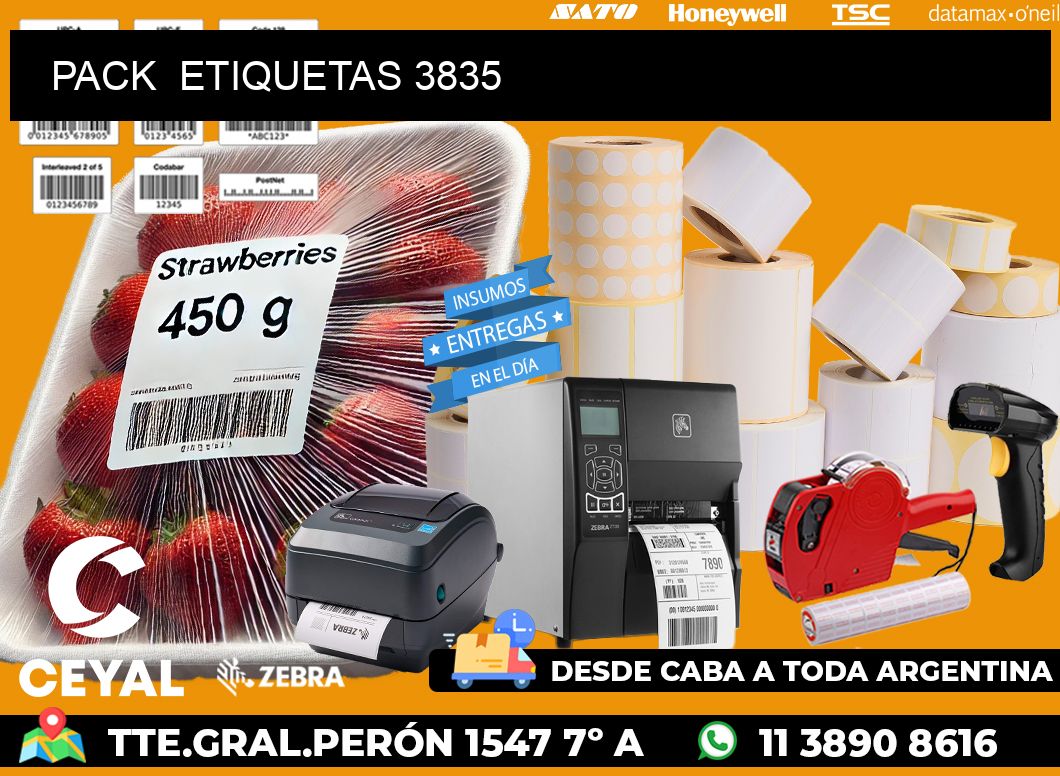 PACK ETIQUETAS 3835