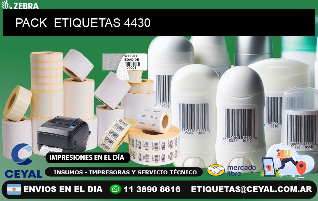 PACK  ETIQUETAS 4430