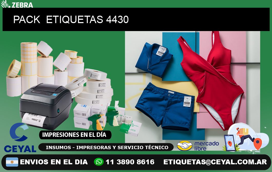 PACK  ETIQUETAS 4430