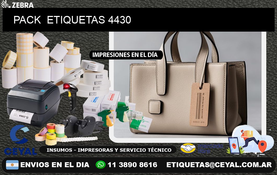 PACK  ETIQUETAS 4430