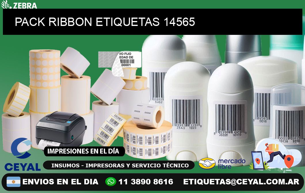 PACK RIBBON ETIQUETAS 14565