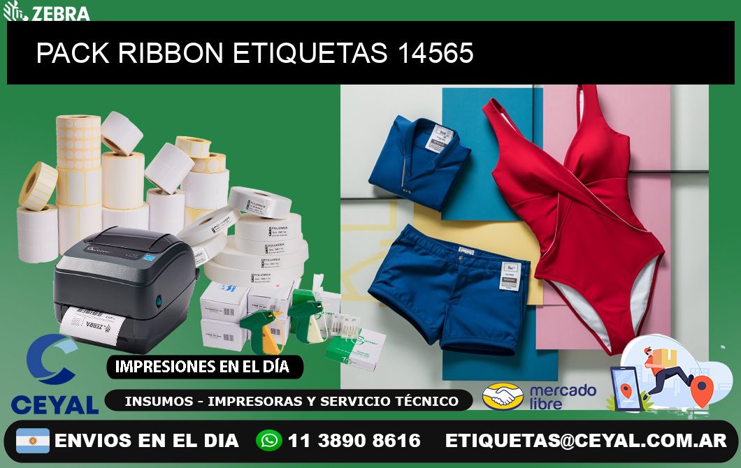 PACK RIBBON ETIQUETAS 14565