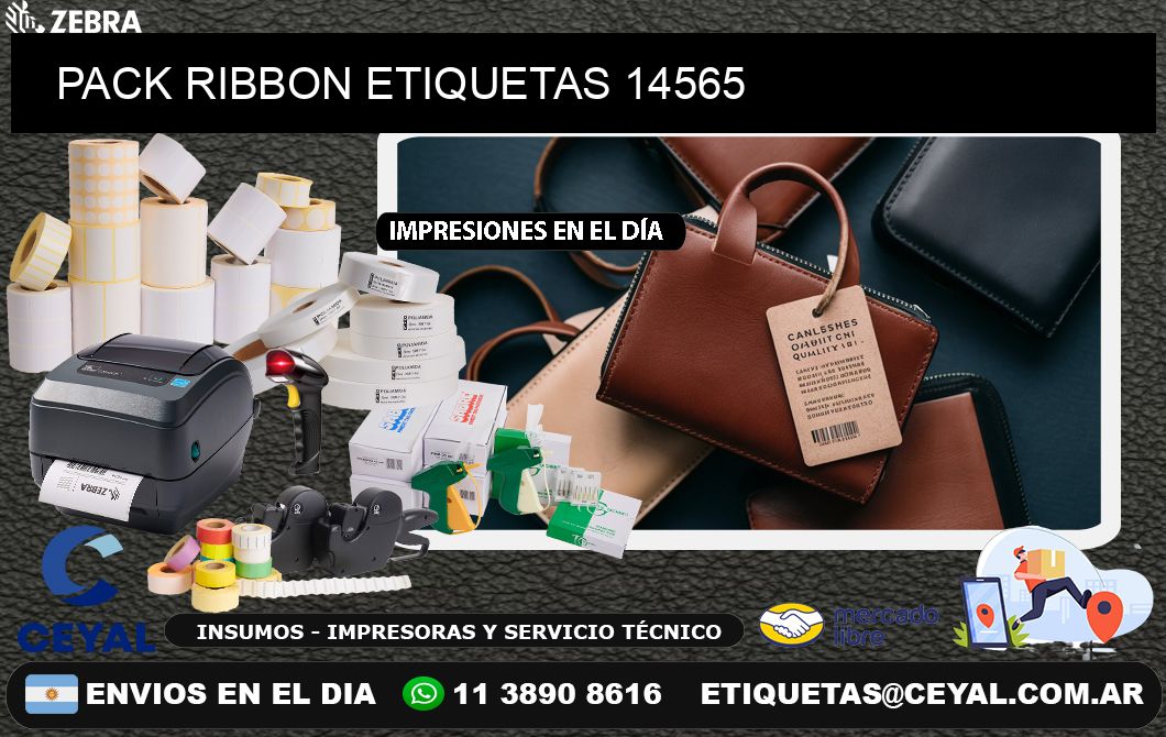 PACK RIBBON ETIQUETAS 14565