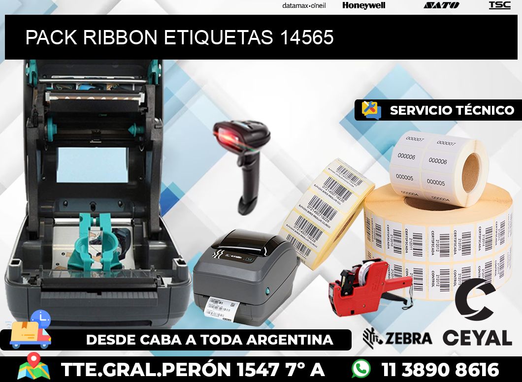 PACK RIBBON ETIQUETAS 14565