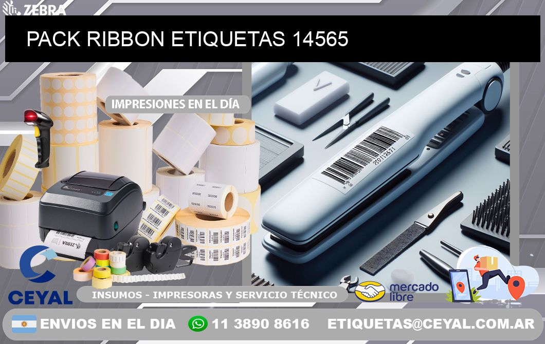 PACK RIBBON ETIQUETAS 14565