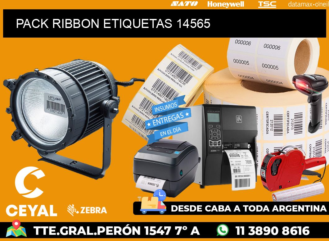 PACK RIBBON ETIQUETAS 14565