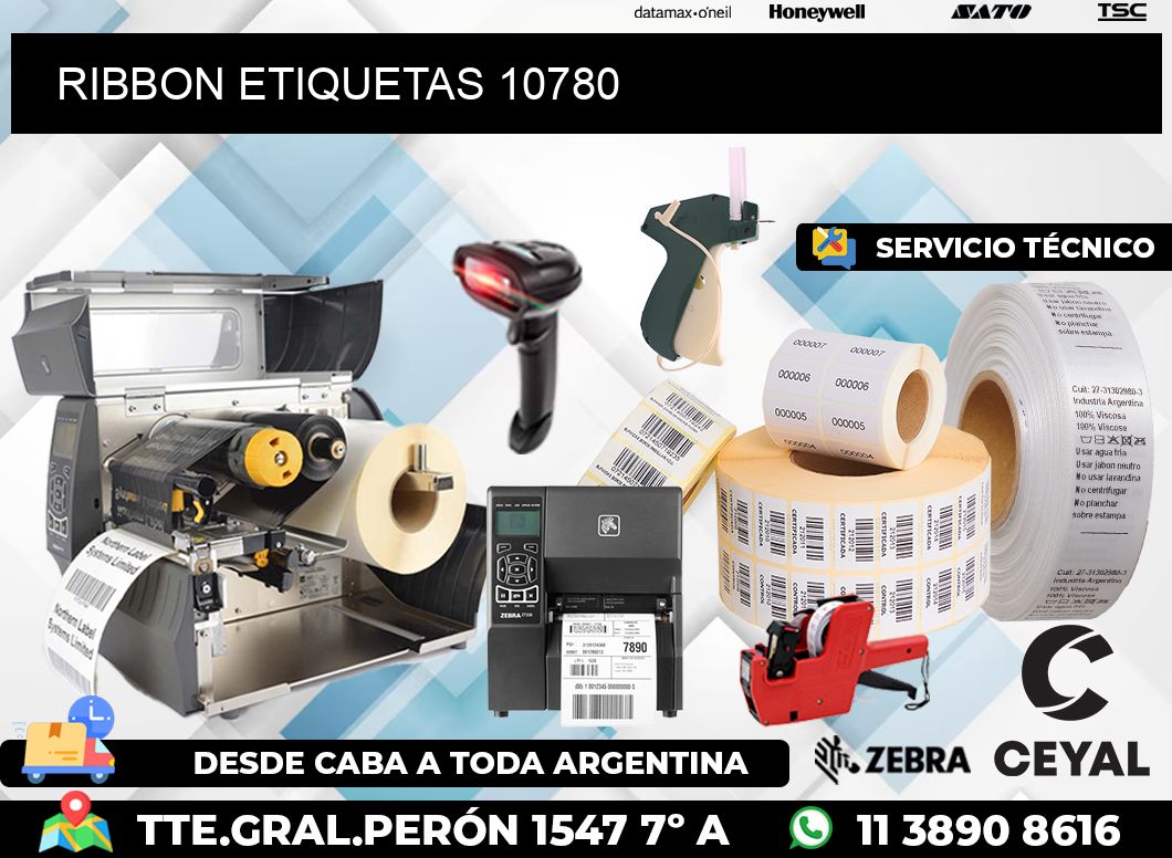 RIBBON ETIQUETAS 10780