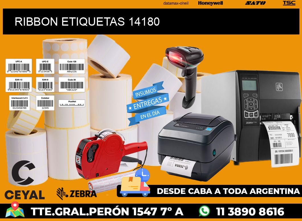 RIBBON ETIQUETAS 14180