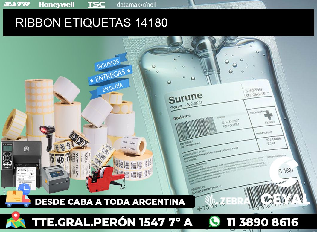 RIBBON ETIQUETAS 14180