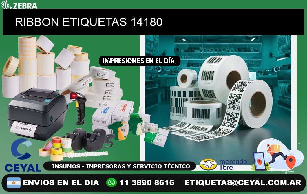 RIBBON ETIQUETAS 14180