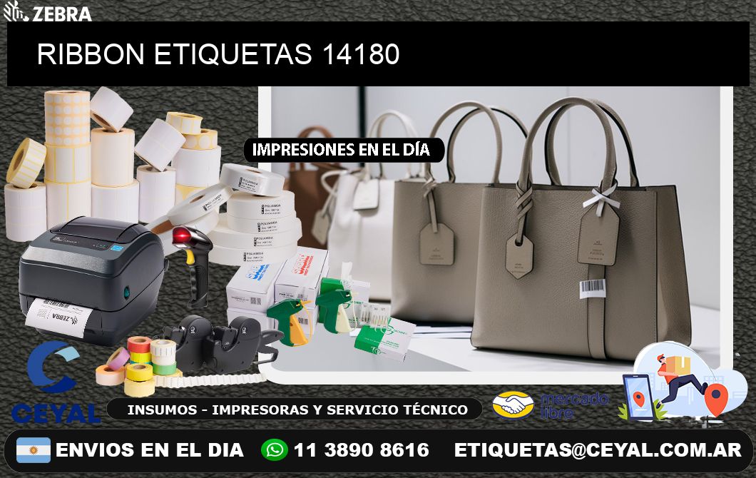 RIBBON ETIQUETAS 14180