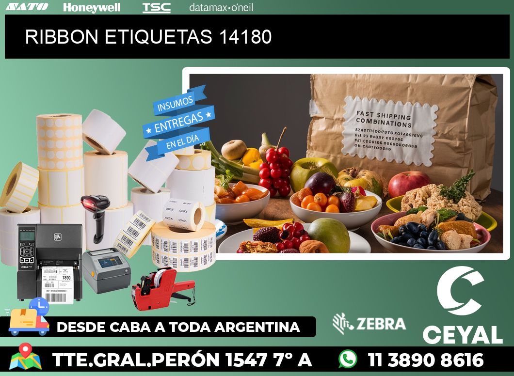 RIBBON ETIQUETAS 14180