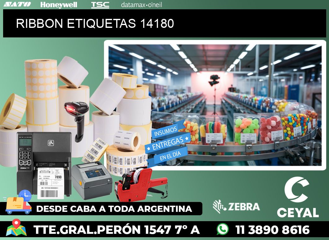 RIBBON ETIQUETAS 14180