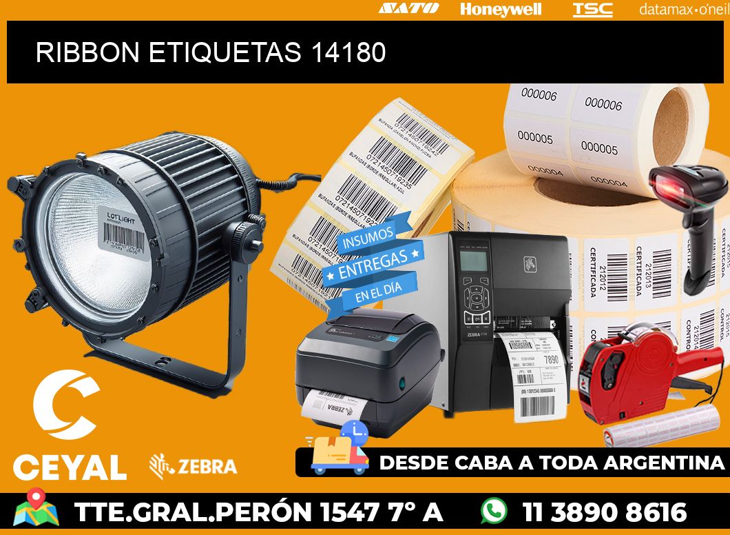 RIBBON ETIQUETAS 14180