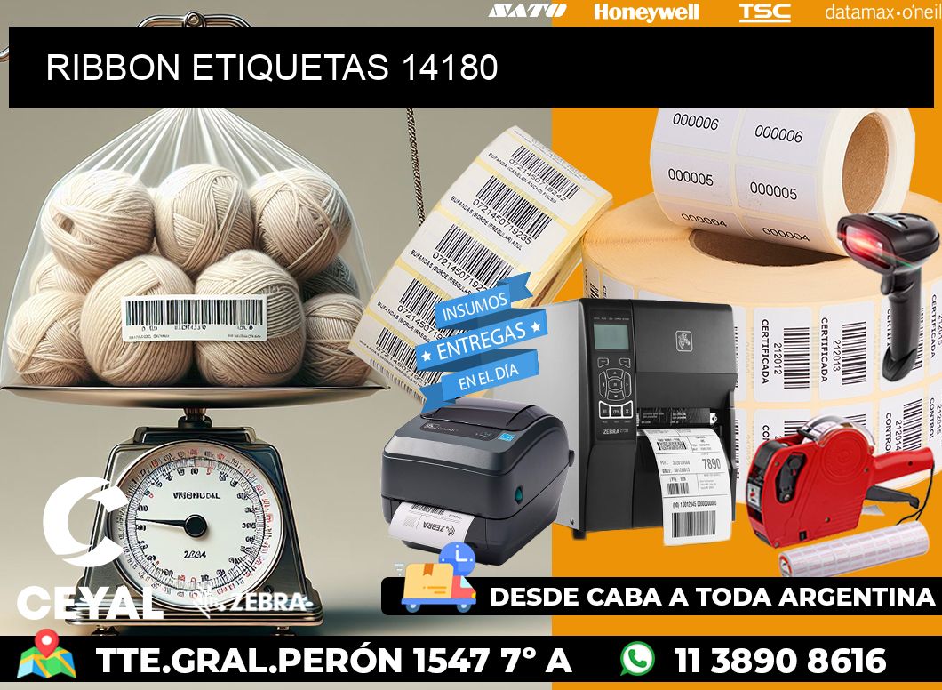 RIBBON ETIQUETAS 14180