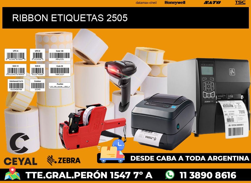 RIBBON ETIQUETAS 2505