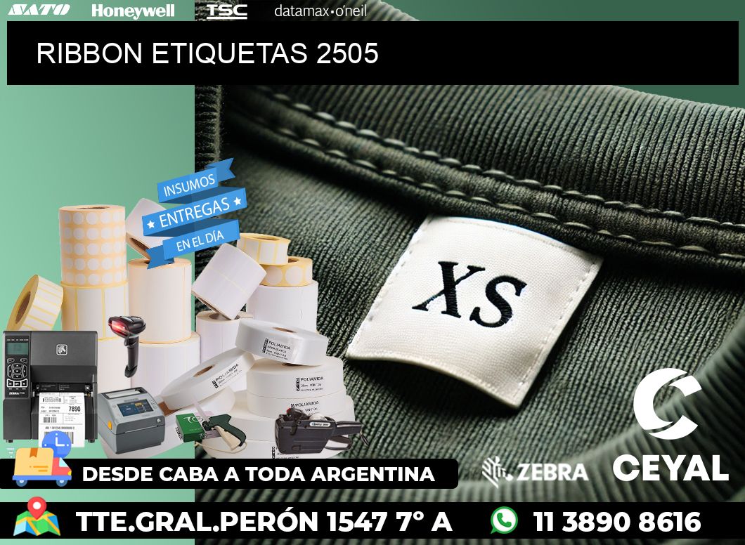 RIBBON ETIQUETAS 2505