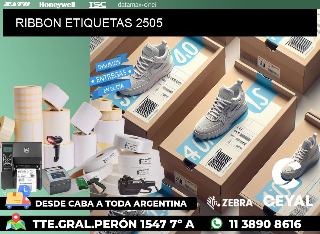 RIBBON ETIQUETAS 2505