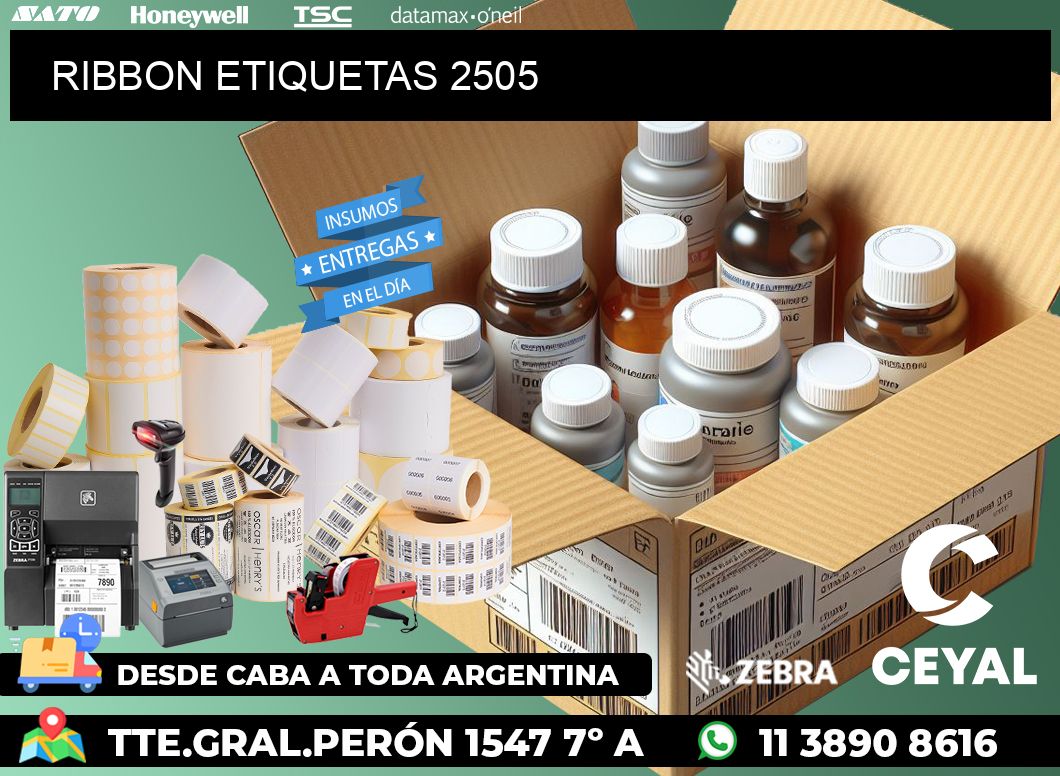 RIBBON ETIQUETAS 2505