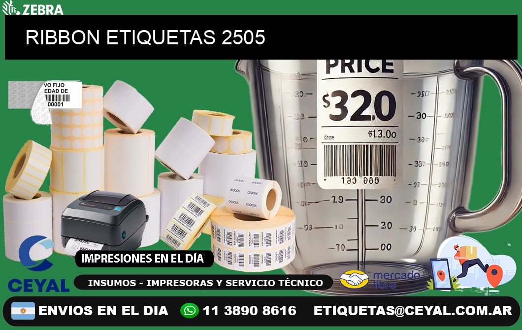 RIBBON ETIQUETAS 2505