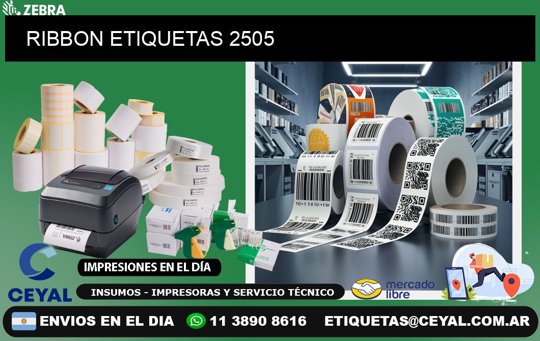 RIBBON ETIQUETAS 2505