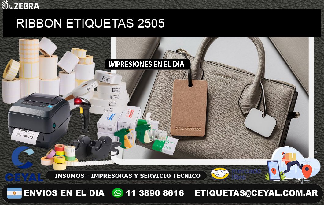 RIBBON ETIQUETAS 2505