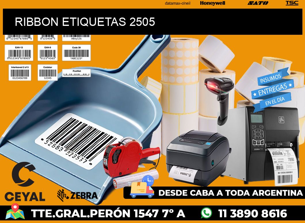 RIBBON ETIQUETAS 2505