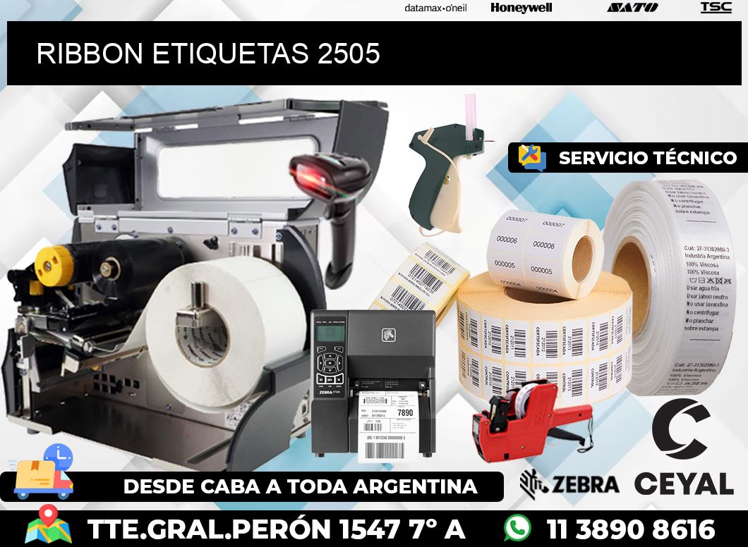 RIBBON ETIQUETAS 2505